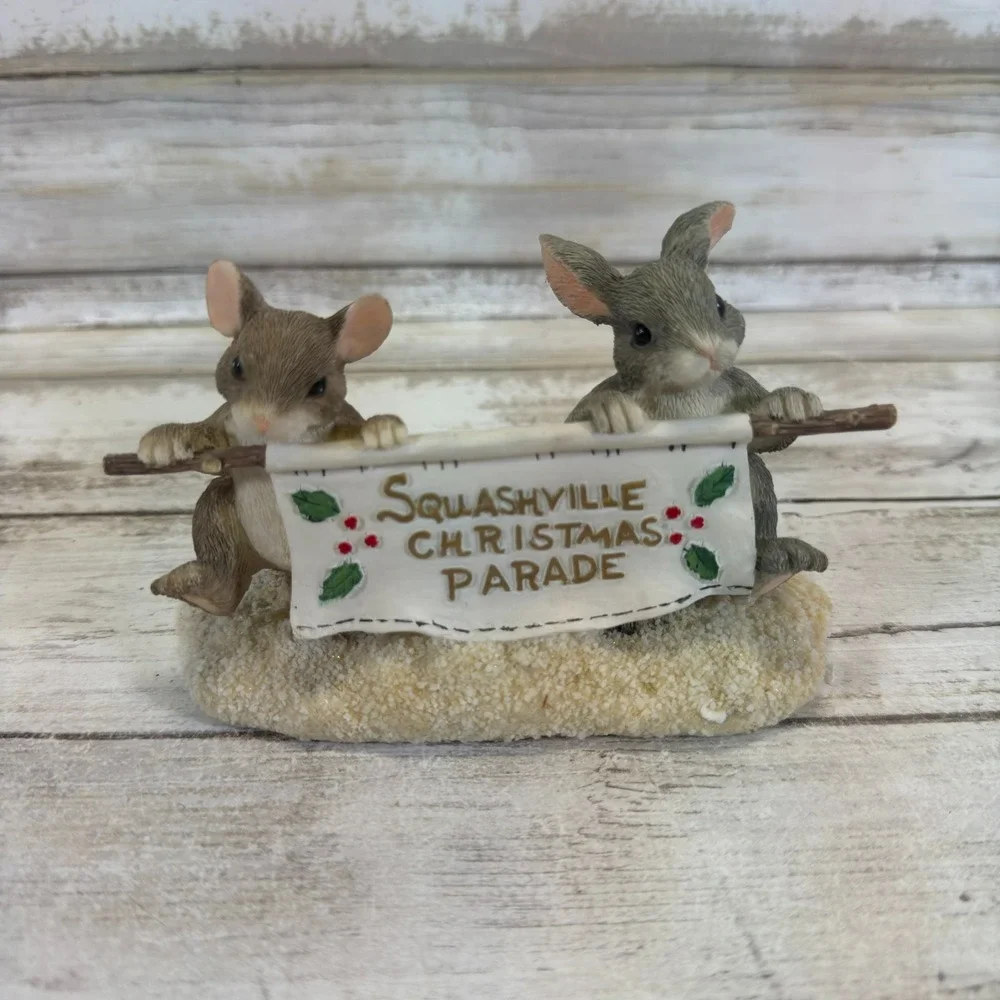 Charming Tails‎ Figurine ~ Parade Banner ~ Fitz and Floyd